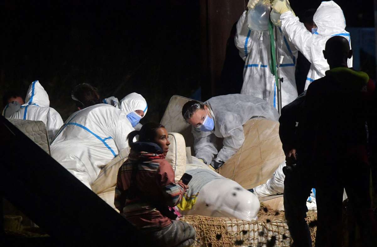 Der Belugawal überlebte die Rettungsaktion, starb aber später. Foto: AFP/JEAN-FRANCOIS MONIER