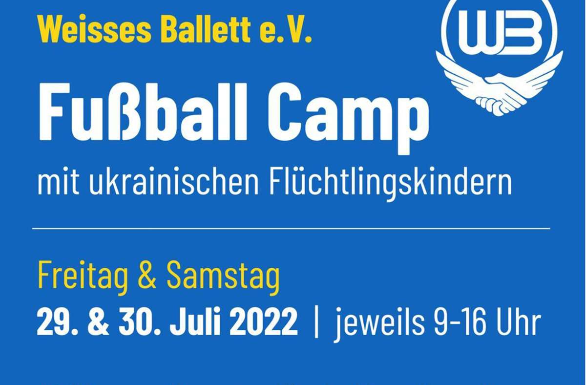 Fußball: Camp des Weissen Ballett am 29. und 30. Juli in Aidlingen