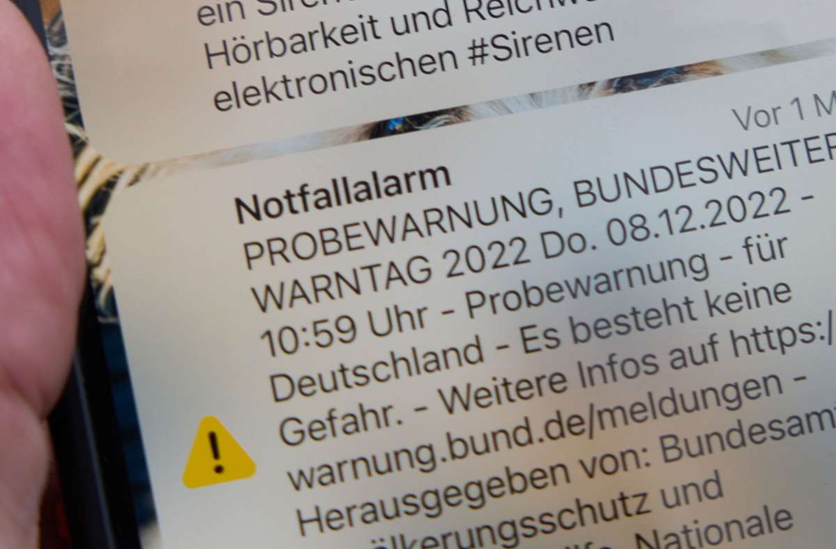 Handy-Warnsystem: Bisher fünf Warnmeldungen über Cell Broadcast in Baden-Württemberg