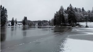 Ebnisee teils zugefroren – die eisigen Bilder aus Kaisersbach