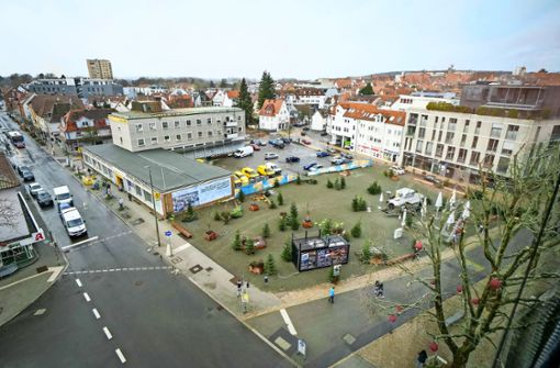 Mitten in der Sindelfinger Innenstadt befindet sich auch der „Grüne Platz“ Foto: Simon Granville