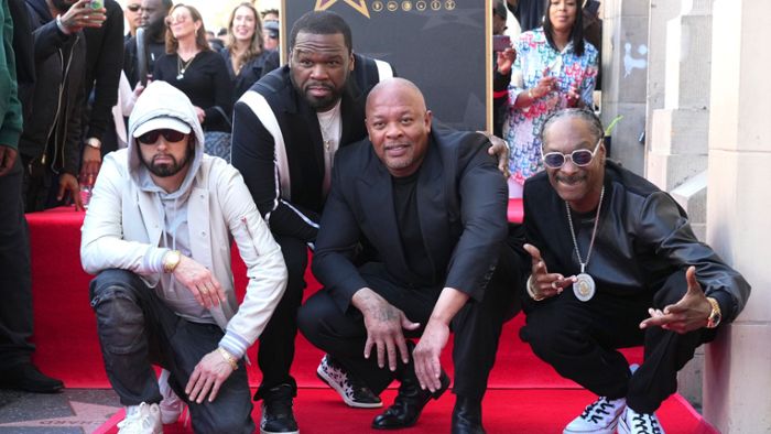 US-Rapper Dr. Dre mit Stern auf 