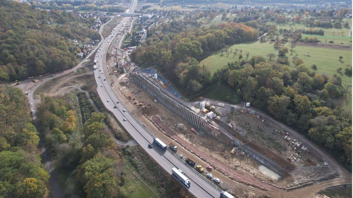 Sechsspuriger Ausbau der A8: A8 bei Pforzheim Anfang Dezember voll gesperrt