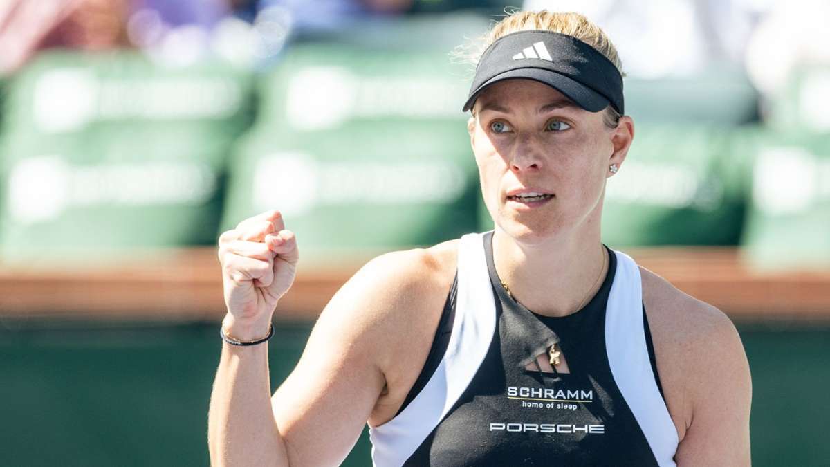 Tennis in Indian Wells: So emotional reagiert Angelique Kerber nach ihrem Sieg