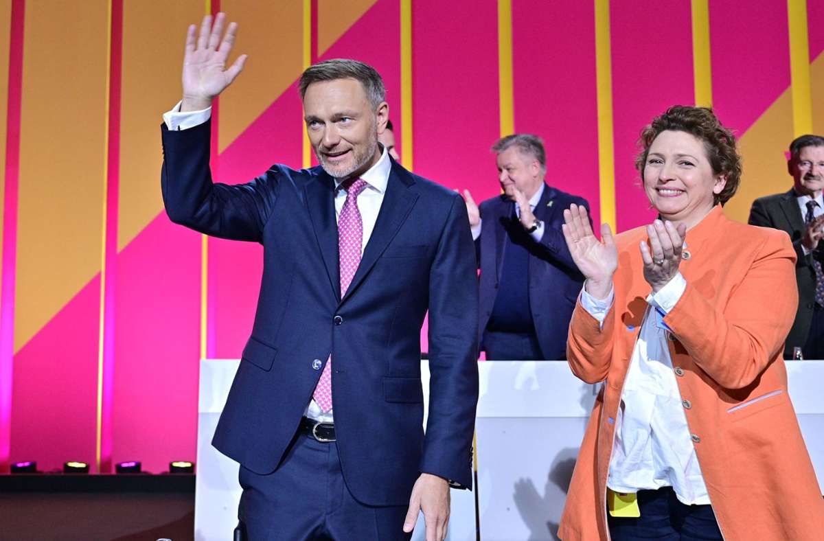 Bundesparteitag in Berlin: Lindner als FDP-Vorsitzender wiedergewählt