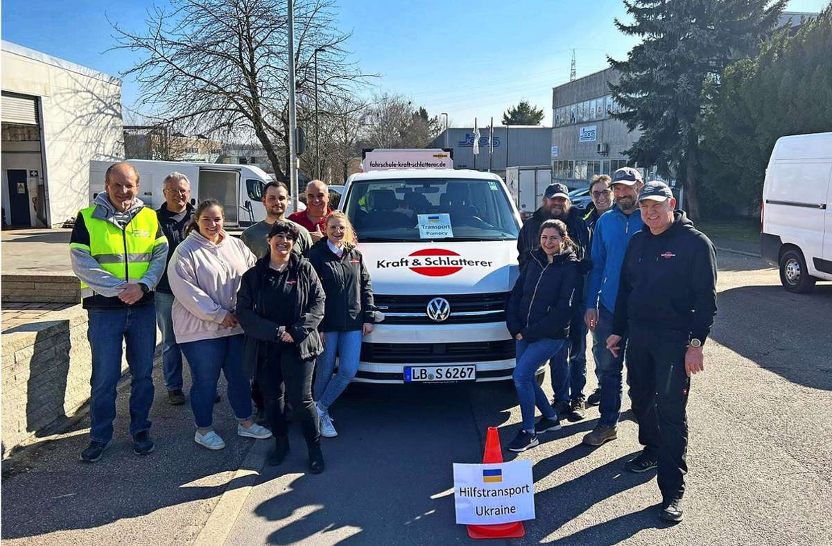 Hilfskonvoi in die Ukraine: Fahrschulen aus Herrenberg und Ditzingen bitten um Spenden