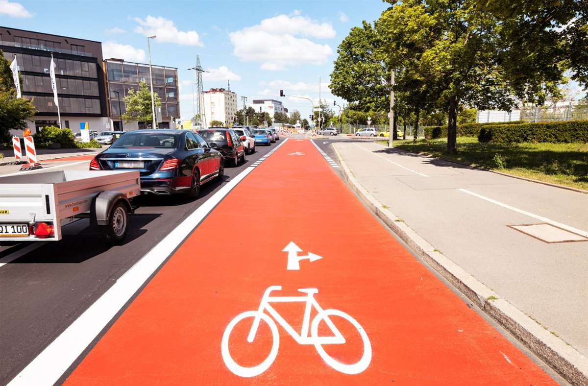 Dieser Radweg ist für viele Autofahrer ein rotes Tuch. Foto: /Stefanie Schlecht