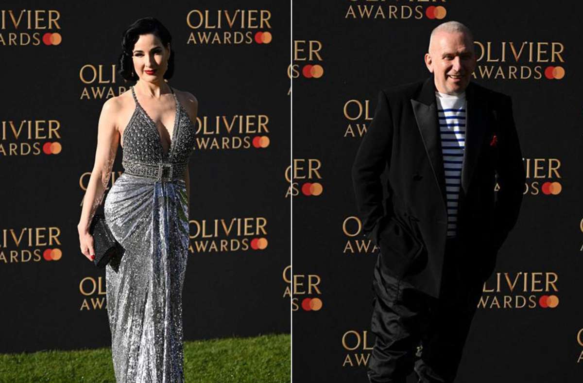 Olivier Awards in London: Dita von Teese und Jean Paul Gaultier bei wichtigem Theaterpreis