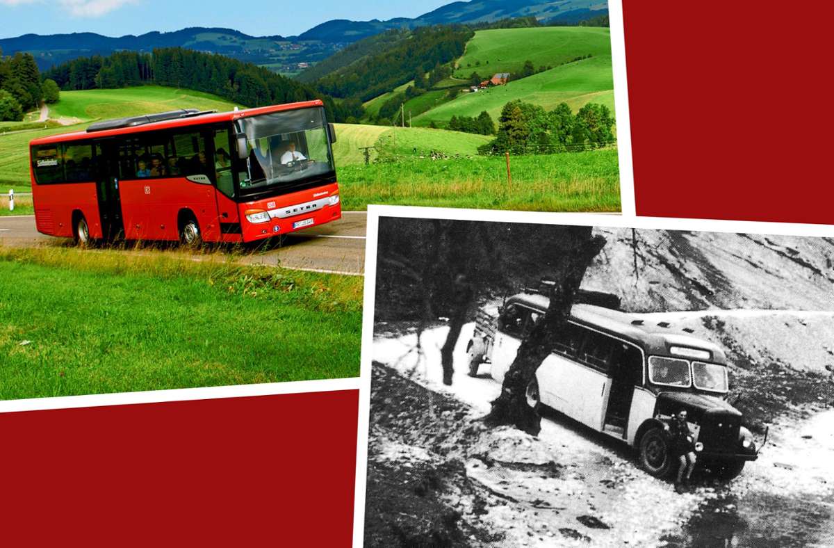 75 Jahre Verband der Omnibusunternehmen: Schöne  Busstrecken im Südwesten - früher und heute