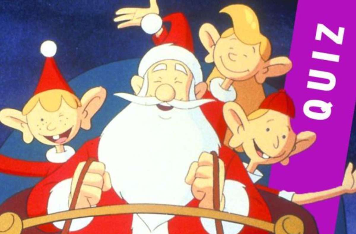 Der Weihnachtsmann ist mit seinen drei Elfen schon unterwegs. Foto: SuperRTL/SuperRTL