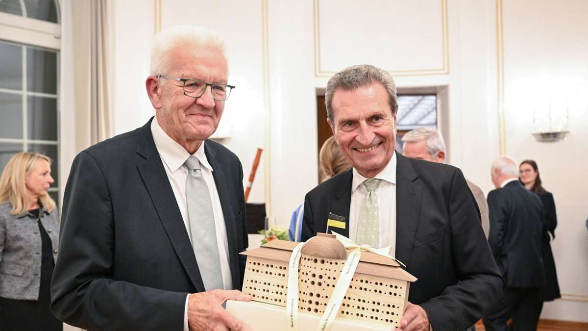 70. Geburtstag des Ex-Ministerpräsidenten: Ministerpräsident Kretschmann würdigt Oettinger