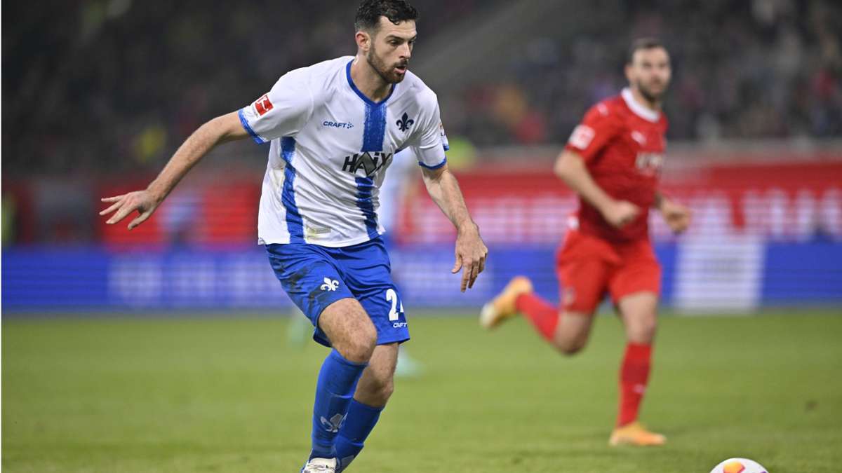 Leihspieler des VfB Stuttgart: Luca Pfeiffer rutscht mit Darmstadt auf den letzten Tabellenplatz ab
